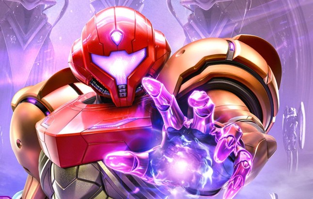 Metroid Prime 4: Beyond key art of Samus Aran