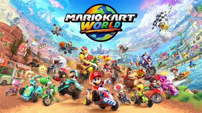 Mario Kart World key art