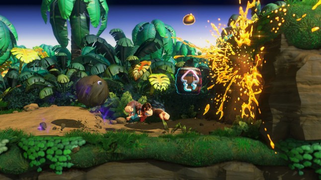 Donkey Kong Bananza side-scrolling levels