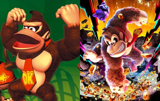 Donkey Kong Country art versus Donkey Kong Bananza