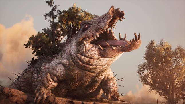 South Of Midnight screenshot of a giant alligator