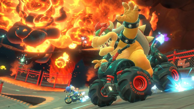 Mario Kart World screenshot featuring Bowser