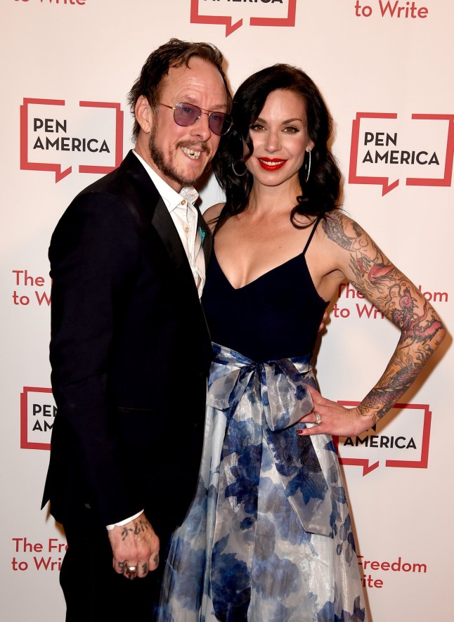BEVERLY HILLS, CA - NOVEMBER 02: Scott Shriner (L) and Jillian Lauren arrive at the PEN America LitFest Gala at the Beverly Wilshire Hotel on November 2, 2018 in Beverly Hills, California. (Photo by Kevin Winter/Getty Images)