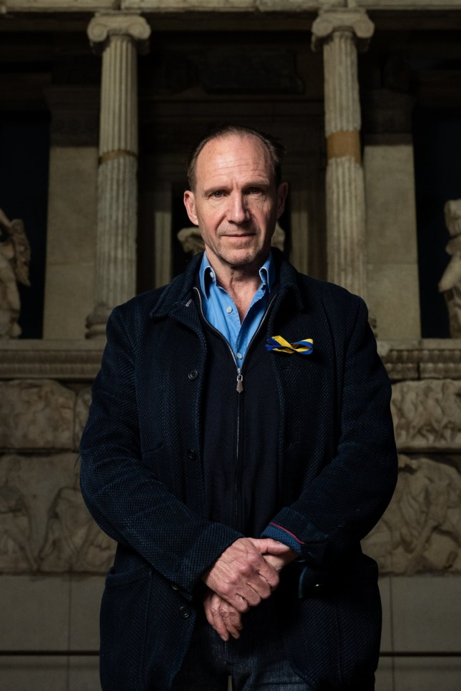 LONDON, ENGLAND - APRIL 09: Ralph Fiennes attends "The Return" Preview Screening at The British Museum on April 09, 2025 in London, England. (Photo by Jeff Spicer/Getty Images)
