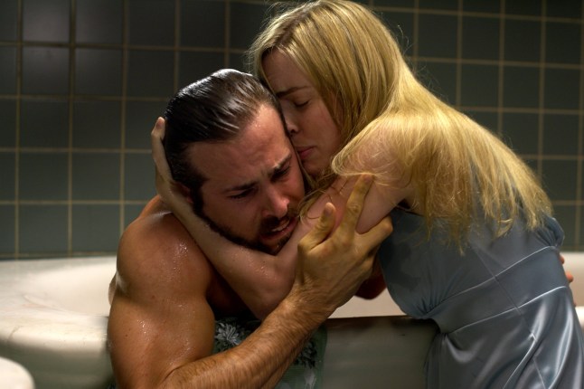Editorial use only. No book cover usage. Mandatory Credit: Photo by Peter Iovino/Platinum Dunes/Radar/Dimension/Mgm/Kobal/REX/Shutterstock (5885045g) Melissa George, Ryan Reynolds The Amityville Horror - 2005 Director: Andrew Douglas Platinum Dunes/Radar/Dimension/MGM USA Scene Still Horror Amityville
