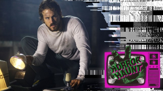 A still from The Amityville Horror with Ryan Reynolds as George Lutz. The Horror Haunt logo is in the right-hand corner