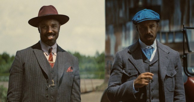 No Merchandising. Editorial Use Only. No Book Cover Usage. Mandatory Credit: Photo by Warner Bros/Everett/REX/Shutterstock (15132024q) SINNERS, from left: Michael B. Jordan as Smoke, Michael B. Jordan as Stack, 2025. ? Warner Bros. / courtesy Everett Collection Sinners - 2025