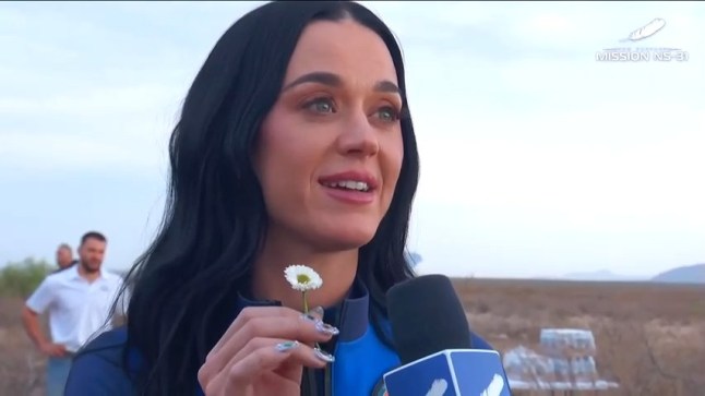 Katy Perry took a daisy to space as a tribute to her daughterCredit: Blue Origin Blue Origin Mission NS-31. New Shepard's 11th human flight, NS-31, will lift off from Launch Site One in West Texas on Monday, April 14. The mission includes Aisha Bowe, Amanda Nguyen, Gayle King, Katy Perry, Kerianne Flynn, and Lauren Sanchez.