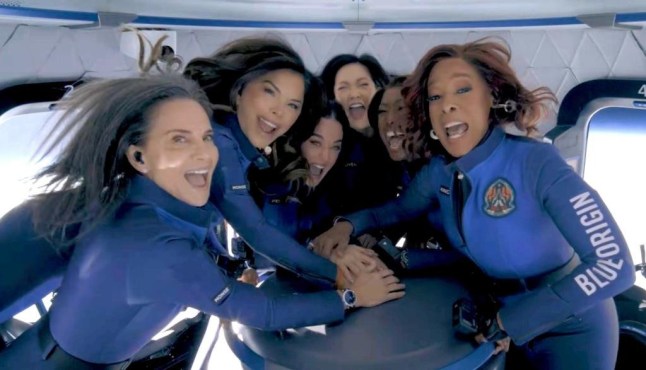 First pics of Katy Perry, Lauren Sanchez and Gayle King in space on Blue Origin flight