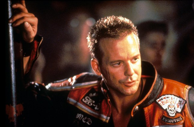 Editorial use only. No book cover usage. Mandatory Credit: Photo by Moviestore/REX/Shutterstock (1568802a) Harley Davidson And The Marlboro Man, Mickey Rourke Film and Television