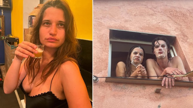 Pregnant Tiger Lily Hutchence secretly marries boyfriend in rock n roll wedding picture: benarcher_