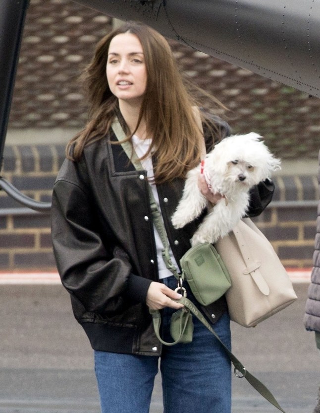 BGUK_3209109 - *PREMIUM-EXCLUSIVE* London, UNITED KINGDOM - MUST CALL FOR PRICING BEFORE USAGE - Tom & Ana, along with her dogs, arrived at the London heliport noted with little baggage after flying from Farnborough Airport at 16:22. A playback on the flight radar website (adsbexchange.com) shows Tom's jet, a Honda HA-420 HondaJet registered N77VA, landed at Farnborough Airport at 15:38 from Madrid. The aircraft departed Farnborough for Madrid the previous day (12th April) at 17:03. Pictured: Tom Cruise Ana de Armas BACKGRID UK 15 APRIL 2025 UK: +44 208 344 2007 / uksales@backgrid.com USA: +1 310 798 9111 / usasales@backgrid.com *Pictures Containing Children Please Pixelate Face Prior To Publication*
