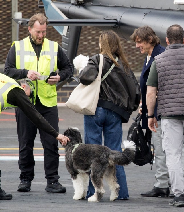 BGUK_3209109 - *PREMIUM-EXCLUSIVE* London, UNITED KINGDOM - MUST CALL FOR PRICING BEFORE USAGE - Tom & Ana, along with her dogs, arrived at the London heliport noted with little baggage after flying from Farnborough Airport at 16:22. A playback on the flight radar website (adsbexchange.com) shows Tom's jet, a Honda HA-420 HondaJet registered N77VA, landed at Farnborough Airport at 15:38 from Madrid. The aircraft departed Farnborough for Madrid the previous day (12th April) at 17:03. Pictured: Tom Cruise Ana de Armas BACKGRID UK 15 APRIL 2025 UK: +44 208 344 2007 / uksales@backgrid.com USA: +1 310 798 9111 / usasales@backgrid.com *Pictures Containing Children Please Pixelate Face Prior To Publication*
