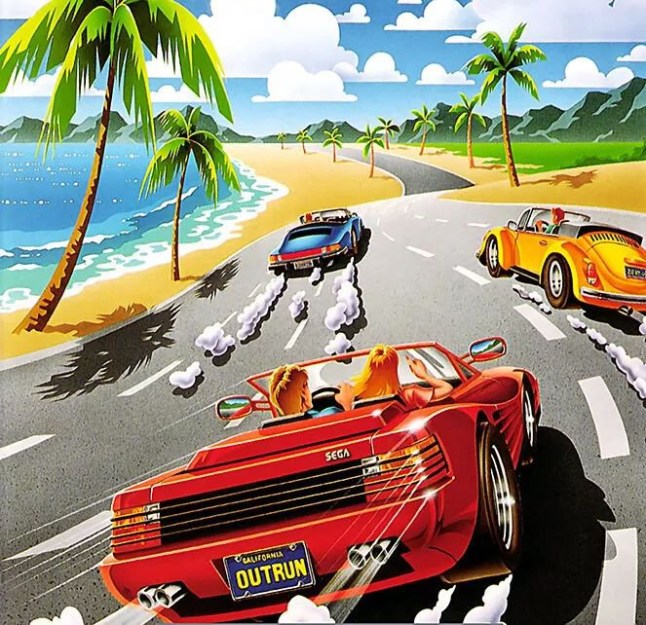 OutRun Mega Drive box art