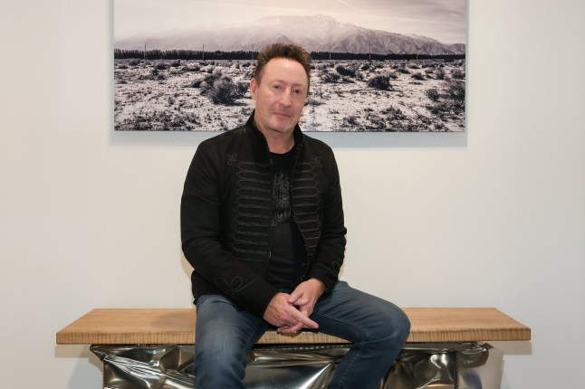 NEW YORK, NEW YORK - MARCH 06: Julian Lennon attends the opening reception of his exhibition "Reminiscence" at Fremin Gallery on March 06, 2025 in New York City. (Photo by Manoli Figetakis/Getty Images)
