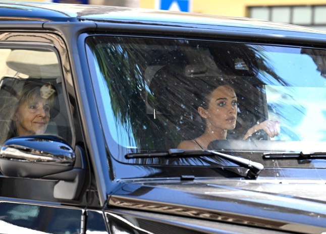 BGUK_3214147 - *PREMIUM-EXCLUSIVE* Mallorca, SPAIN - MUST CALL FOR PRICING BEFORE USAGE - STRICTLY NOT AVAILABLE FOR ONLINE UNTIL 20:00 PM UK TIME ON 23/04/2025 - Amid reconciliation speculation with her beau, the American Rapper Kanye West, Bianca Censori is seen at a medical centre in Mallorca presumably to undergo some tests or magnetic resonance imaging as indicated on the top sign of the establishment. Bianca had arrived in her Mercedes G63 AMG showing off her voluptuous figure in her see through bodysuit accompanied by her security entourage and Jayne Fitzmaurice, a certified Recovery Coach, Family Coach, and Interventionist and a Personal Manager at 'The Balance'. Jayne has been working closely with clients to help them recognise, process, and manage their pain. Pictured: Bianca Censori BACKGRID UK 23 APRIL 2025 BYLINE MUST READ: JOAN LLADO / GTRES / BACKGRID UK: +44 208 344 2007 / uksales@backgrid.com USA: +1 310 798 9111 / usasales@backgrid.com *Pictures Containing Children Please Pixelate Face Prior To Publication*