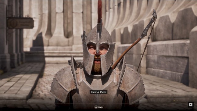 The Elder Scrolls 4: Oblivion Remastered screenshot of soldier