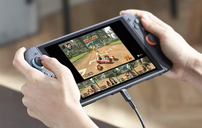 Nintendo Switch 2 console with Mario Kart World