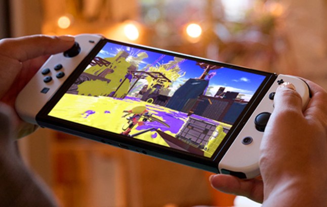 Nintendo Switch OLED with Splatoon