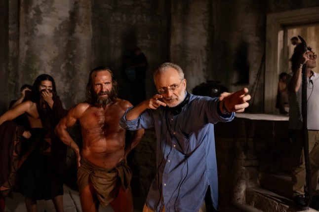The Return BTS shot of Uberto Pasolini