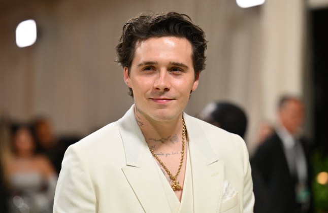 Brooklyn Peltz Beckham arrives for the 2024 Met Gala at the Metropolitan Museum of Art on May 6, 2024, in New York. The Gala raises money for the Metropolitan Museum of Art's Costume Institute. The Gala's 2024 theme is "Sleeping Beauties: Reawakening Fashion." (Photo by Angela WEISS / AFP) (Photo by ANGELA WEISS/AFP via Getty Images)