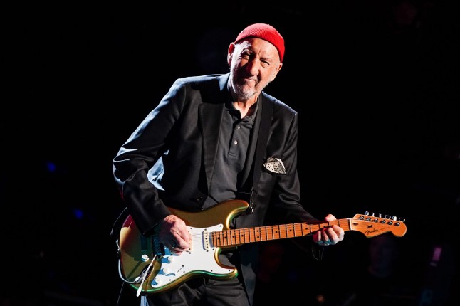 Pete Townshend of the rock band The Who performs on stage during the Teenage Cancer Trust show at the Royal Albert Hall, London. Picture date: Thursday March 27, 2025. PA Photo. See PA story SHOWBIZ Who. Photo credit should read: Ian West/PA Wire
