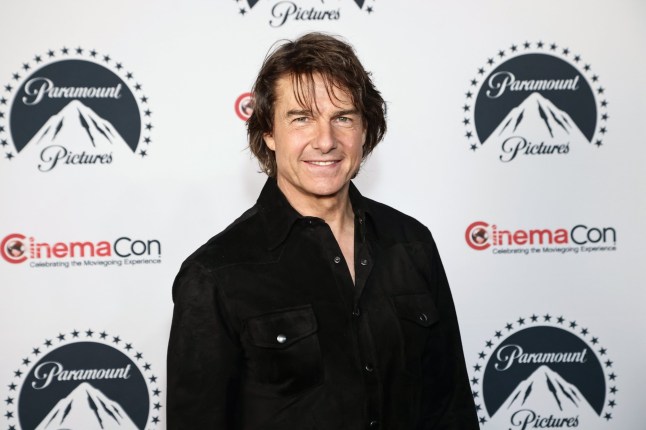 LAS VEGAS, NEVADA - APRIL 03: Tom Cruise attends the Paramount Pictures 2025 CinemaCon Footage Presentation at The Colosseum at Caesars Palace in Las Vegas, Nevada on April 03, 2025. (Photo by Greg Doherty/Getty Images for Paramount Pictures)