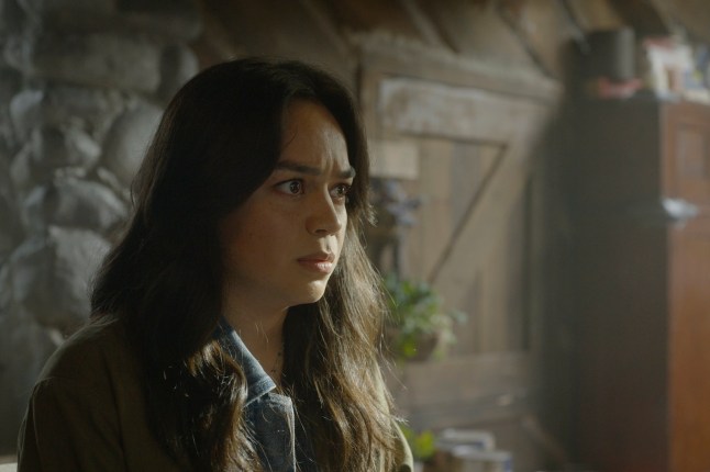 This image released by Warner Bros. Pictures shows Kaitlyn Santa Juana in a scene from "Final Destination Bloodlines." (Warner Bros. Pictures via AP)