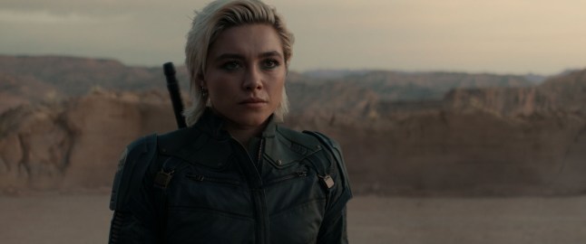 Undated film still handout from Thunderbolts. Pictured: Yelena Belova (Florence Pugh). See PA Feature SHOWBIZ Film Thunderbolts. WARNING: This picture must only be used to accompany PA Feature SHOWBIZ Film Thunderbolts. PA Photo. Picture credit should read: Courtesy of Marvel Studios. ? 2025 MARVEL. All Rights Reserved. NOTE TO EDITORS: This picture must only be used to accompany PA Feature Thunderbolts.