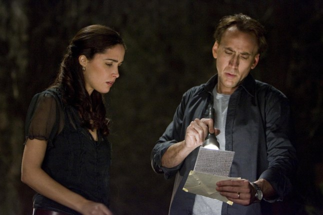 Editorial use only. No book cover usage. Mandatory Credit: Photo by Summit Entertainment/Kobal/REX/Shutterstock (5885417i) Rose Byrne, Nicolas Cage Knowing - 2009 Director: Alex Proyas Summit Entertainment USA Scene Still Pr?dictions