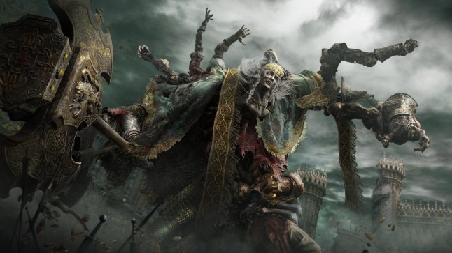 Screenshot of boss in Elden Ring