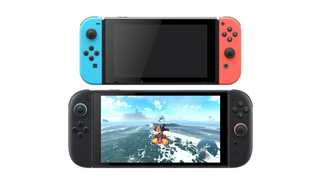Nintendo Switch and Nintendo Switch 2 side by side comparison